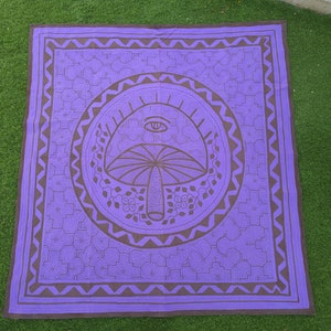 147x137cm LARGE Shipibo Painted Tapestry