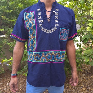 Shipibo embroidery Shirt - M
