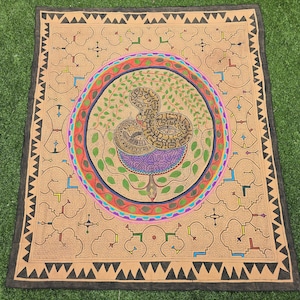 58.66&quot; x 50.79&quot; Shipibo Large Tapestry