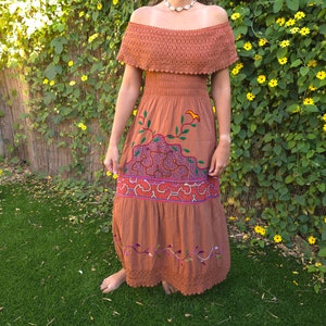 Shipibo Frauen Stickerei Kleid - S