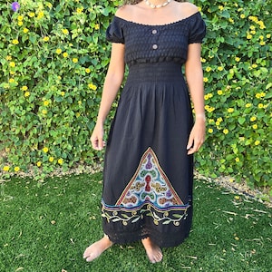 Shipibo Frauen Stickerei Kleid - S'M