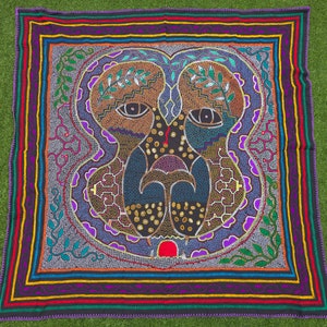 144x141cm LARGE Shipibo Tapestry