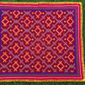 39x35cm Shipibo Tapestry