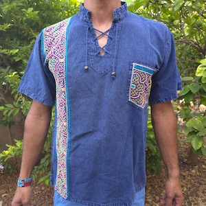 Shipibo embroidery Shirt - S