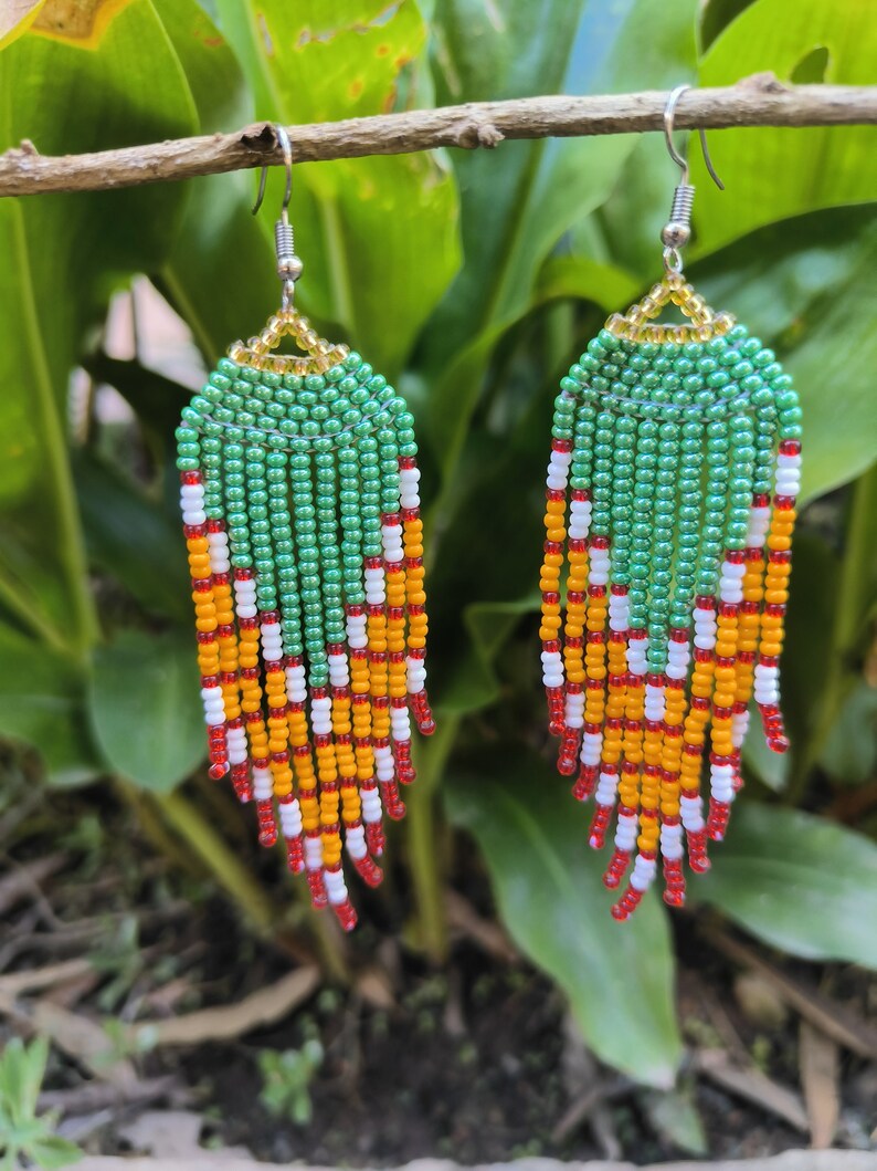 Shipibo Beaded Earrings #5