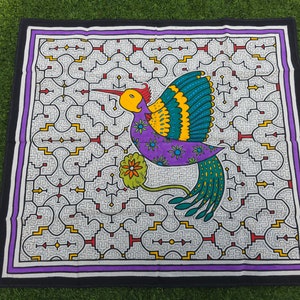 75x68cm Shipibo Painted Tapestry