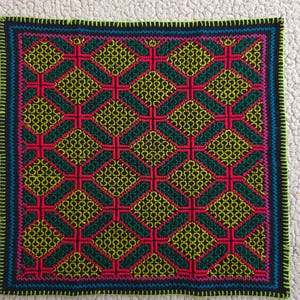 34x35cm Shipibo Tapestry