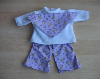 3 tlg. Set für Baby Puppen Gr. 46-48 cm *1208a*