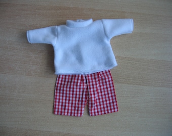 Pulli + Hose für Baby Puppen Gr. 42-45 cm *1210a*
