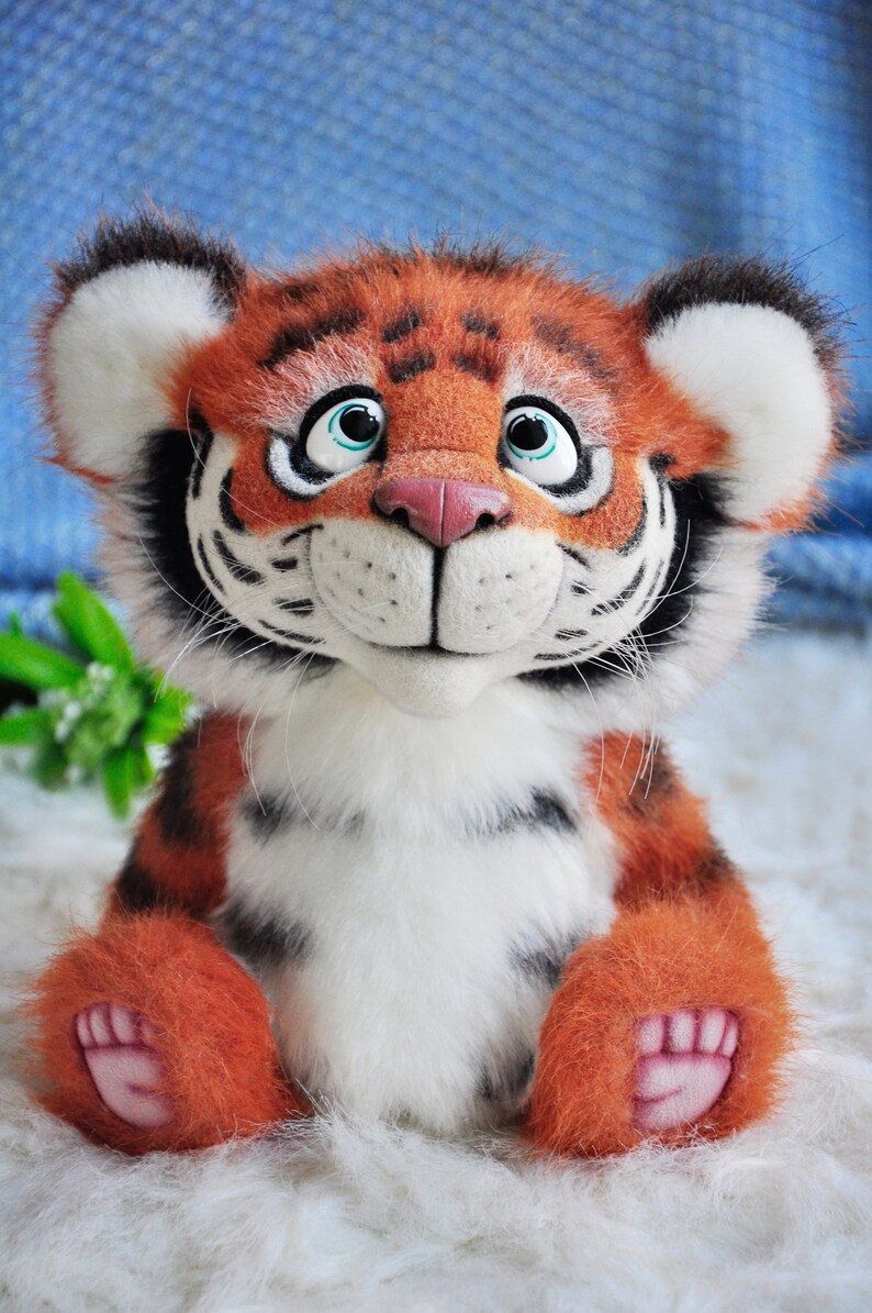 Tiger Stuffed Animal baby tiger toy tiger stuffie realistic Etsy