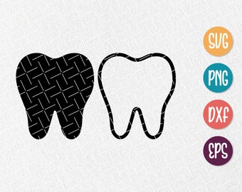 Tooth Svg, Tooth Png, Tooth Teeth Dental Svg, Png Files For Silhouette & Cricut, Instant Download, Png Files, Files For Silhouette Cricut