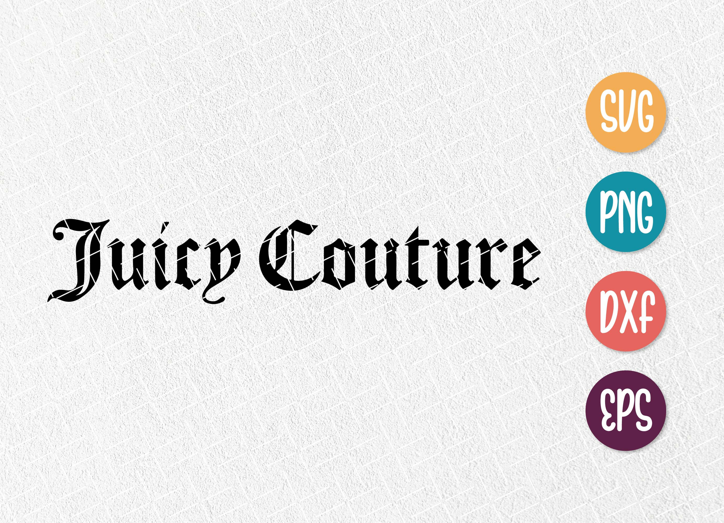 Juicy Couture SVG SVG PNG Cut Files for Silhouette & Cricut - Etsy Canada