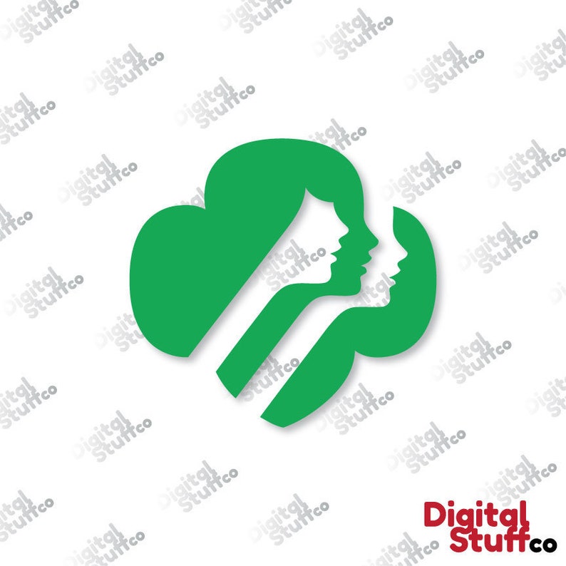 Girls Scouts Silhouette SVG Cut Files Design Logo for | Etsy