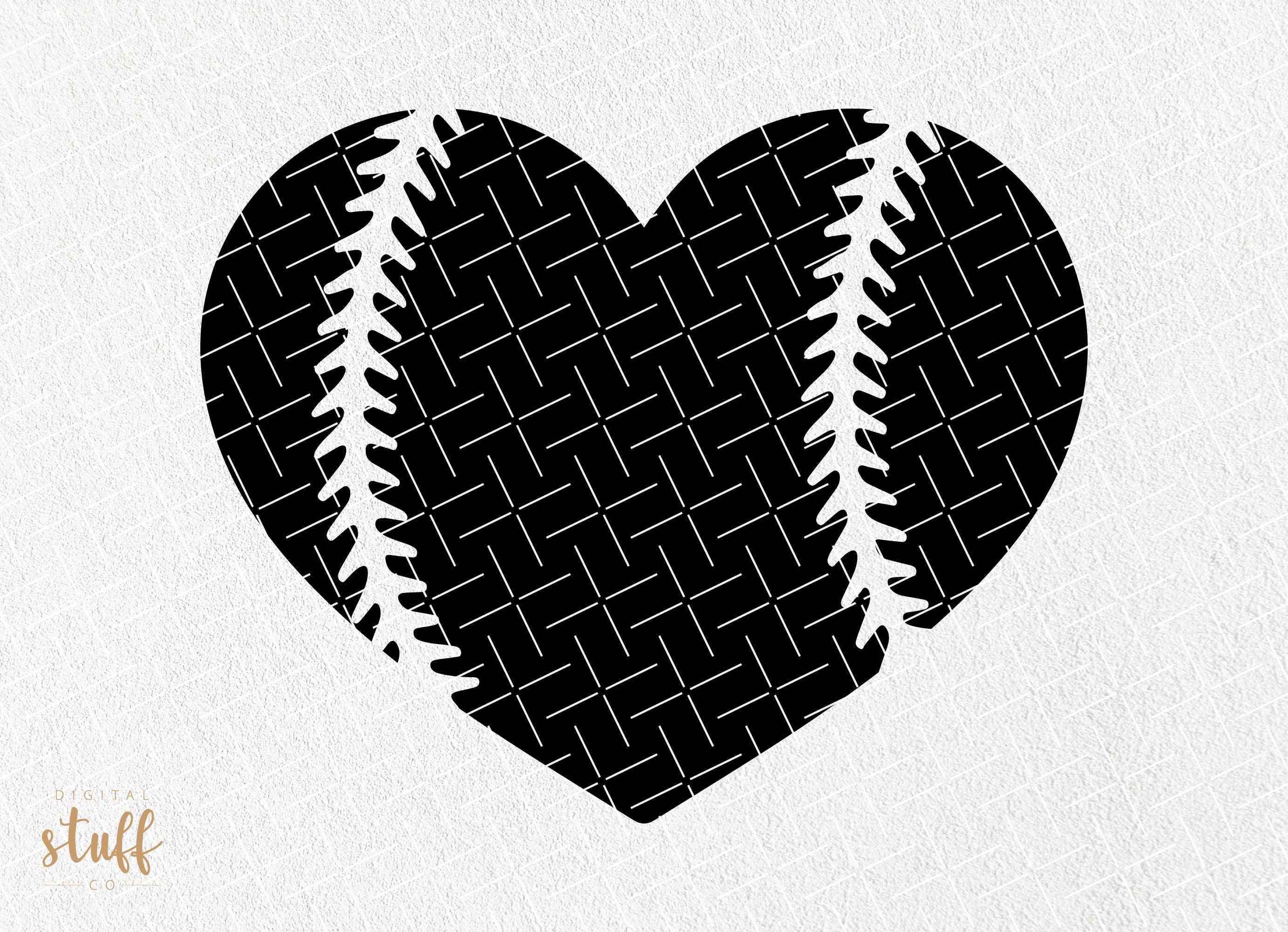 Baseball Heart Svg Softball Heart Svg Softball Svg Bundle Etsy Canada