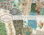 Antique Wallpaper Fragments: Printable Ephemera for Junk Journals (Digital Download)