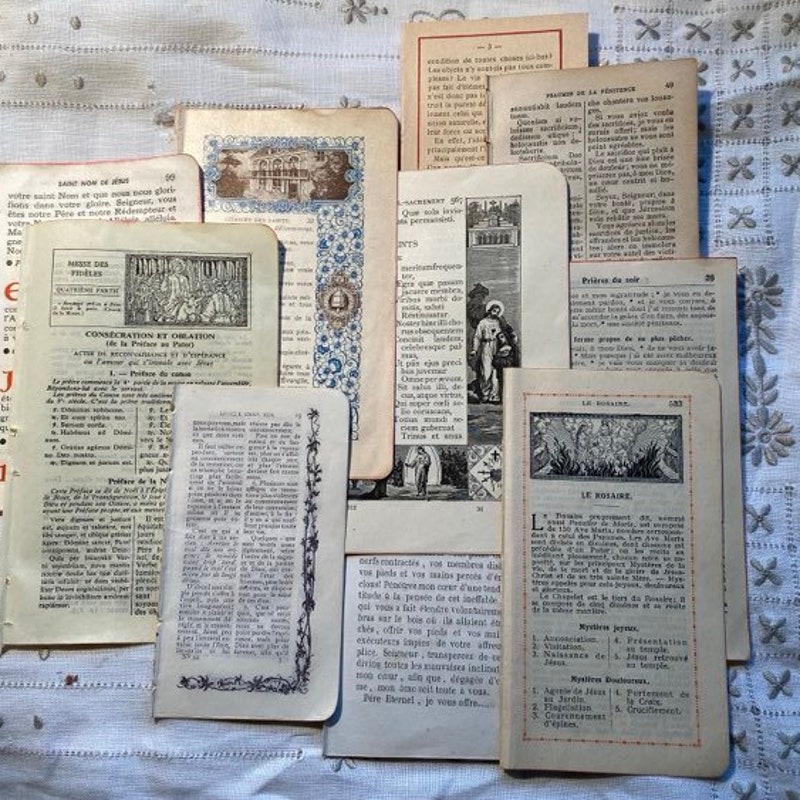 Antique Book Pages - Etsy