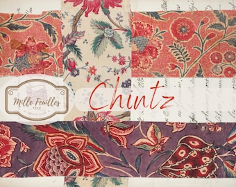 Chintz – Stofffragmente: Antike Druckvorlagen (Digitaler Download)