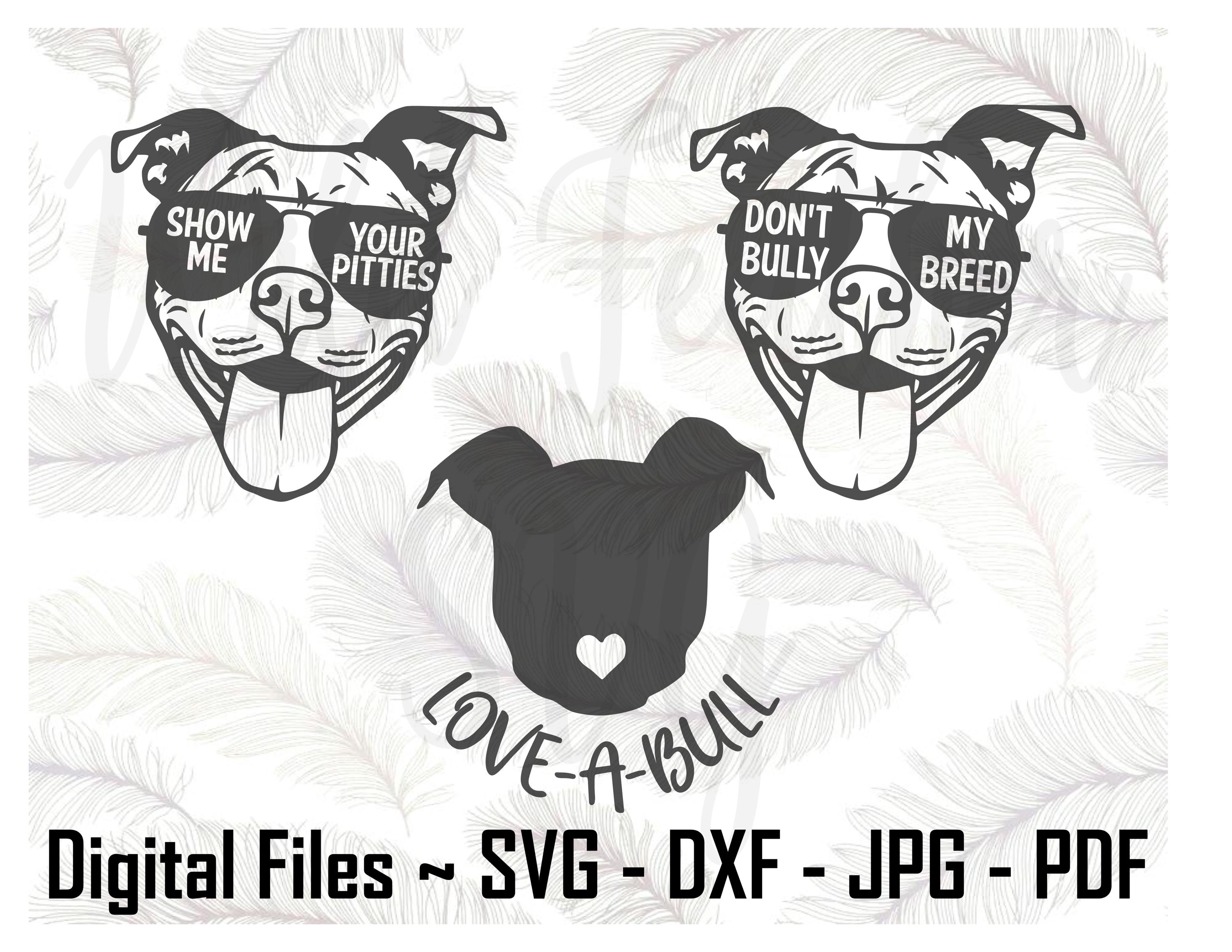 Don’t Bully My Breed Pitbull Decal Sticker | Custom Made In The USA - Foto 3