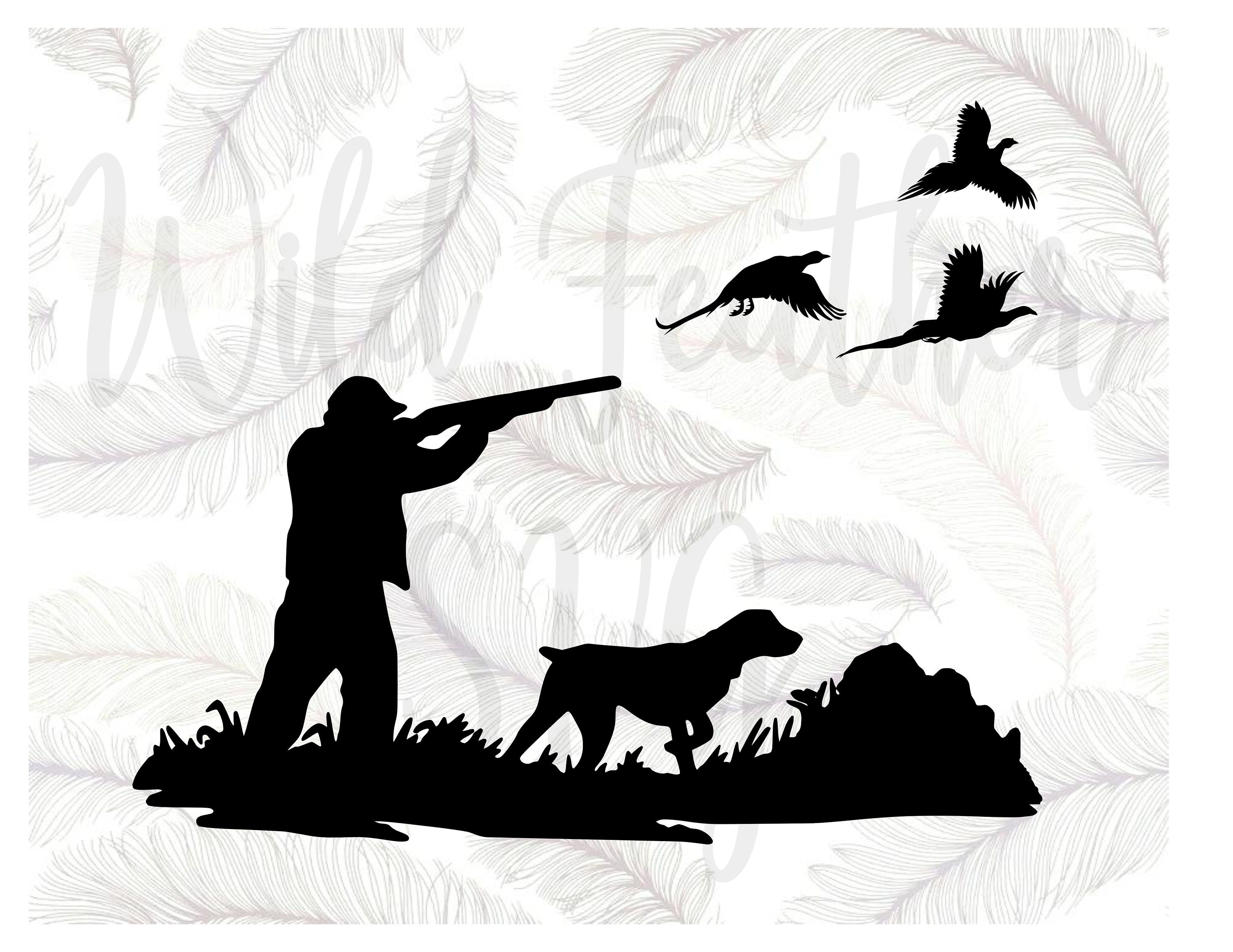 Pheasant Hunter Svg Hunting Dog SVG Cut File Svg File | Etsy