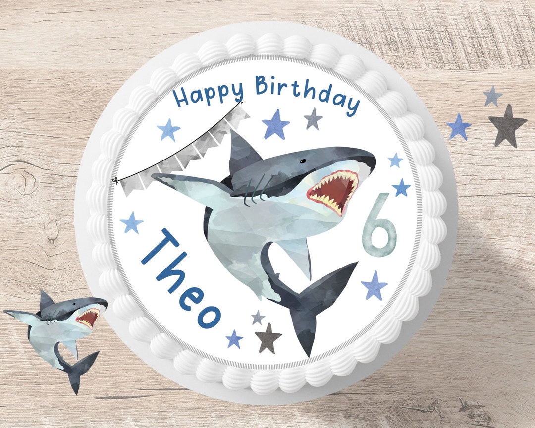 8 Assiettes De Requin 7", Anniversaire De Requin, Fête De