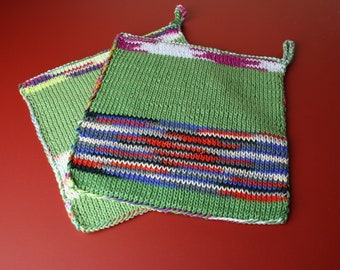 Pot holders in double-face technique