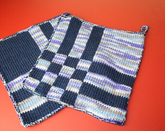 Pot holders in double-face technique