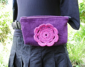 Sac ceinture violet