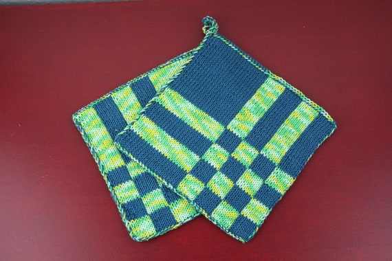 Pot holders in double-face technique
