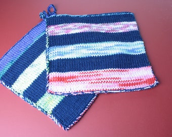 Pot holders in double-face technique