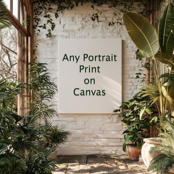 Any Portrait Print from Bodhi & Co. Shop on Stretched Canvas, or Floating Framed Stretched Canvas
