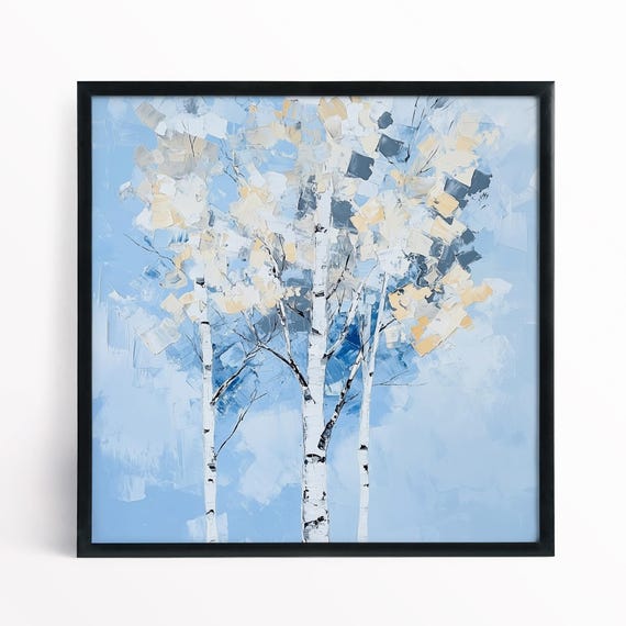Silver Birch Tree Print - Fine Art Print on Watercolour Paper