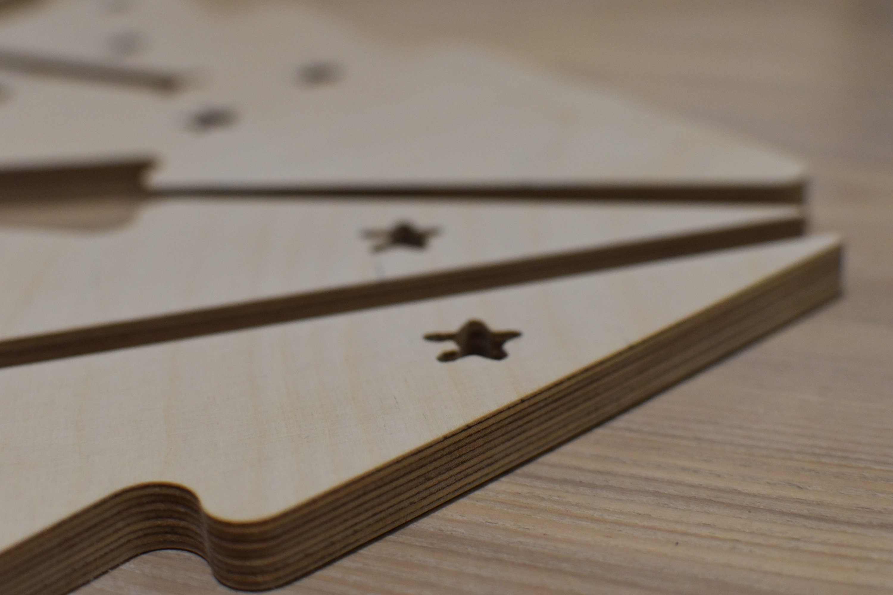 Modern Wood Christmas Tree Scandinavian Christmas Tree DIY Table Decor