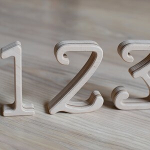 3&#39;&#39; 1-15 Wood Table Numbers Free Standing Wood Table Numbers Rustic Wedding Table Numbers Cafe or Restaurant Table Numbers Table Decor
