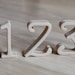 see more listings in the Wood Table Numbers section