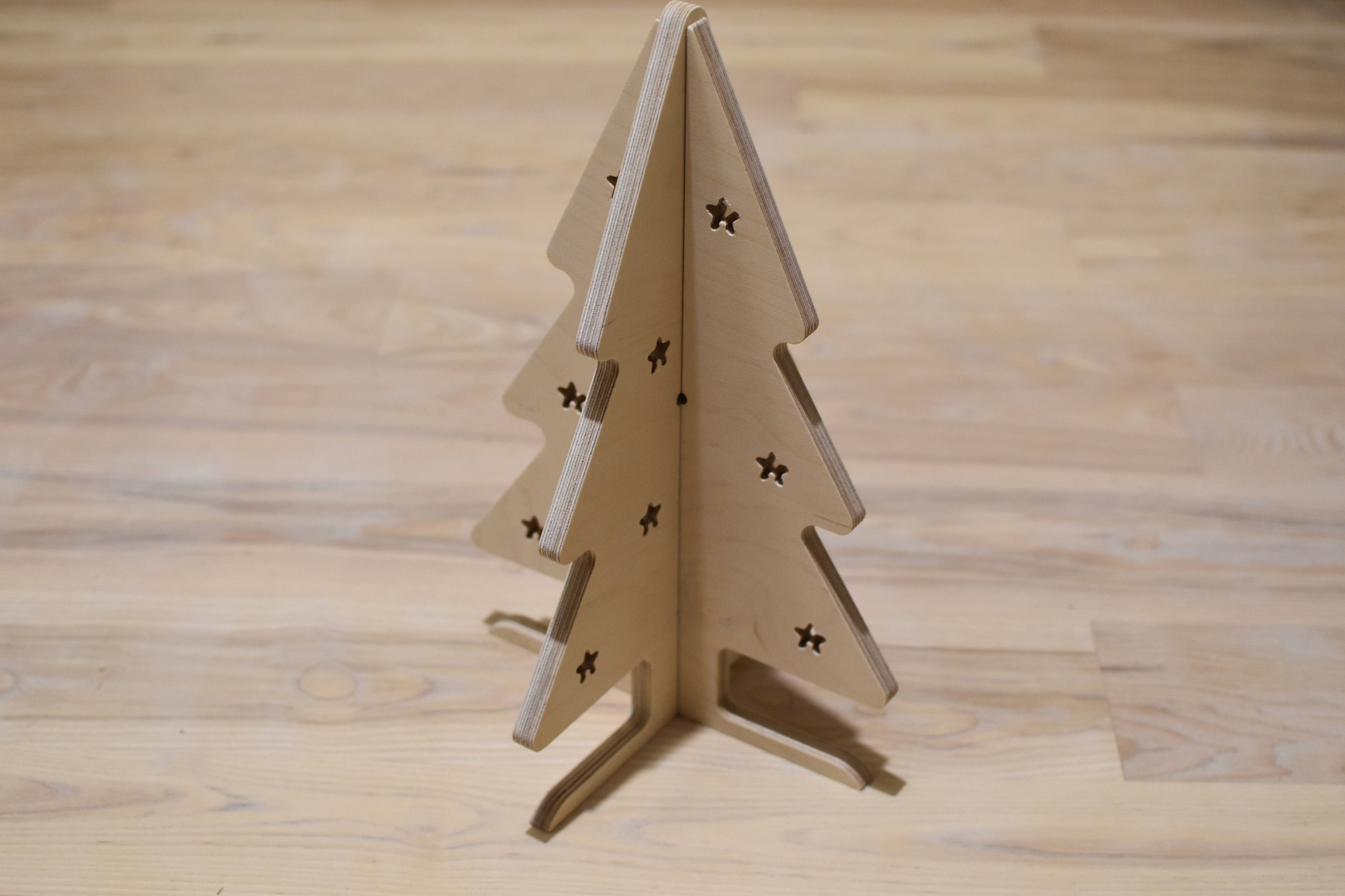 Modern Wood Christmas Tree Scandinavian Christmas Tree DIY Table Decor