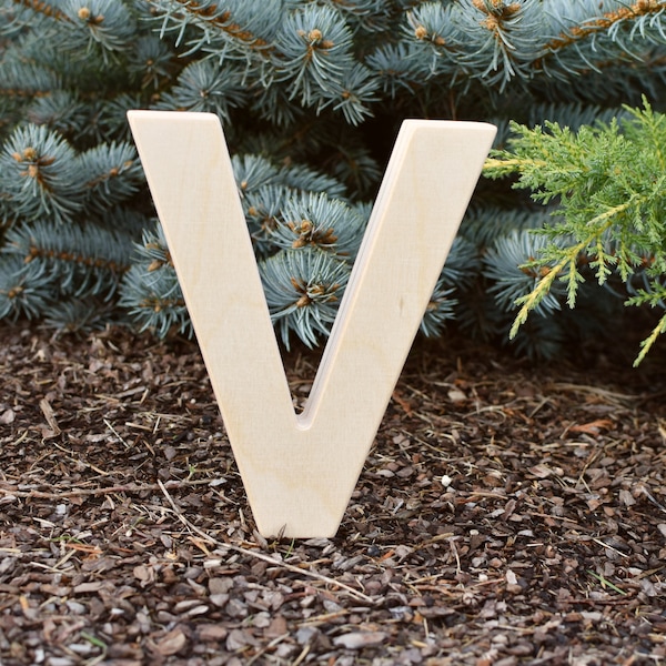 5 inches Wood Letter Free Standing Wood Letters Kids Room Nursery Decor Stand Alone Letters Wood Letters Gift