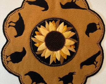 Crow Moon Applique Pattern