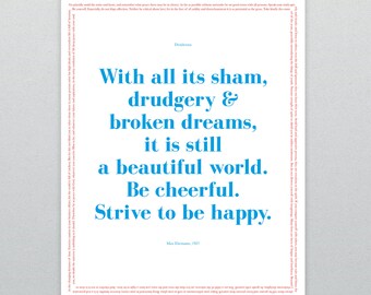 Desiderata Print