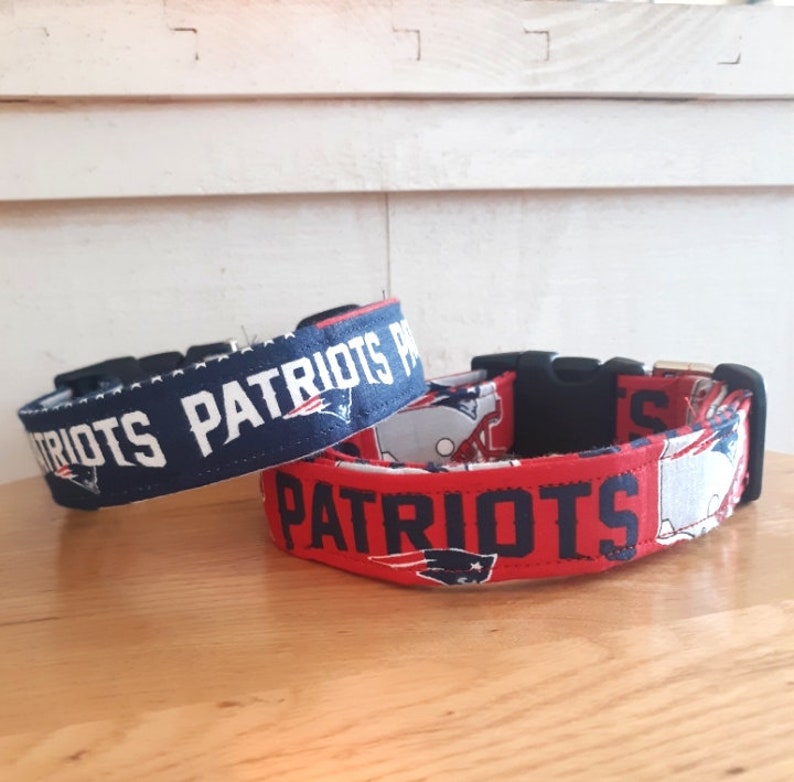 new england patriots dog collars