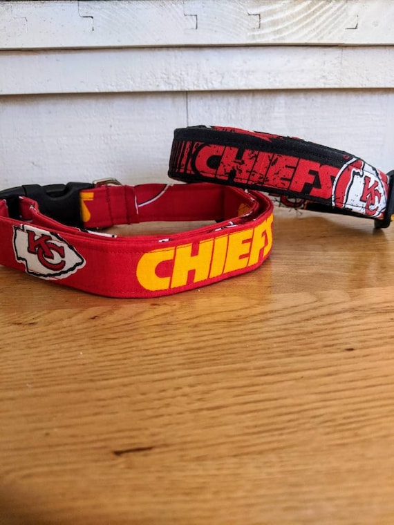 kansas city chiefs dog collar