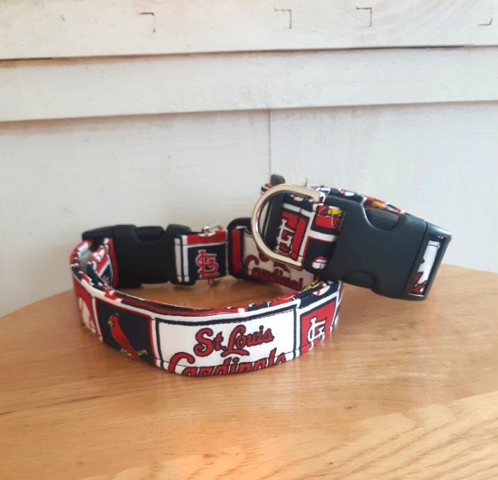 Pink St. Louis Cardinals Handmade Dog Collar - XS — The Dog Collar