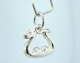 Sterling Silver 925 Loch Ness Monster Nessie Charm