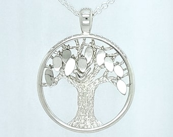 Sterling Silver 925 Large Tree of Life Pendant