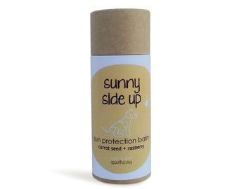 Sunscreen Balm for Dogs with Sensitive Skin, Cracked Paws, Dry Nose, Organic and Non Toxic.