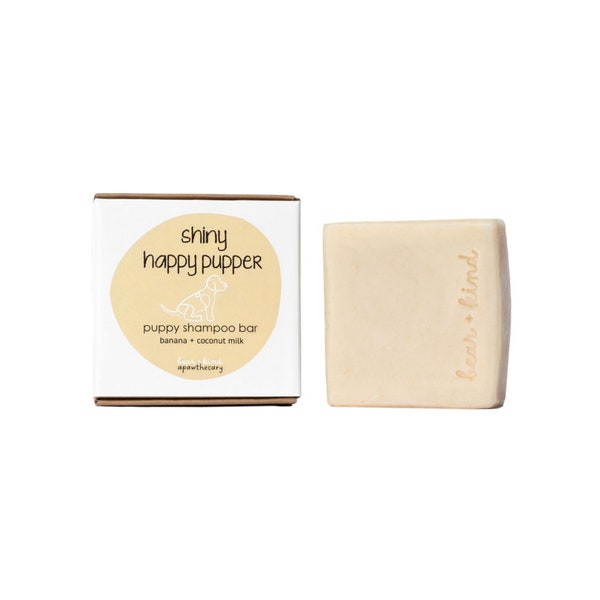 Organic Shampoo Bar For Sensitive Puppy Skin, Gentle and Non Toxic.