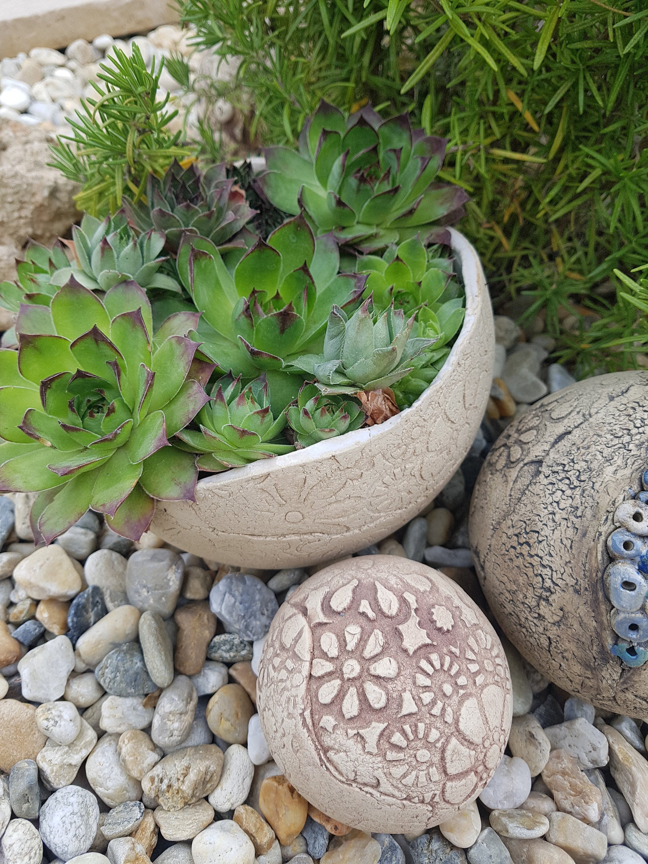 Ceramic ball, ball set, garden art,garden ball, ceramic sculpture