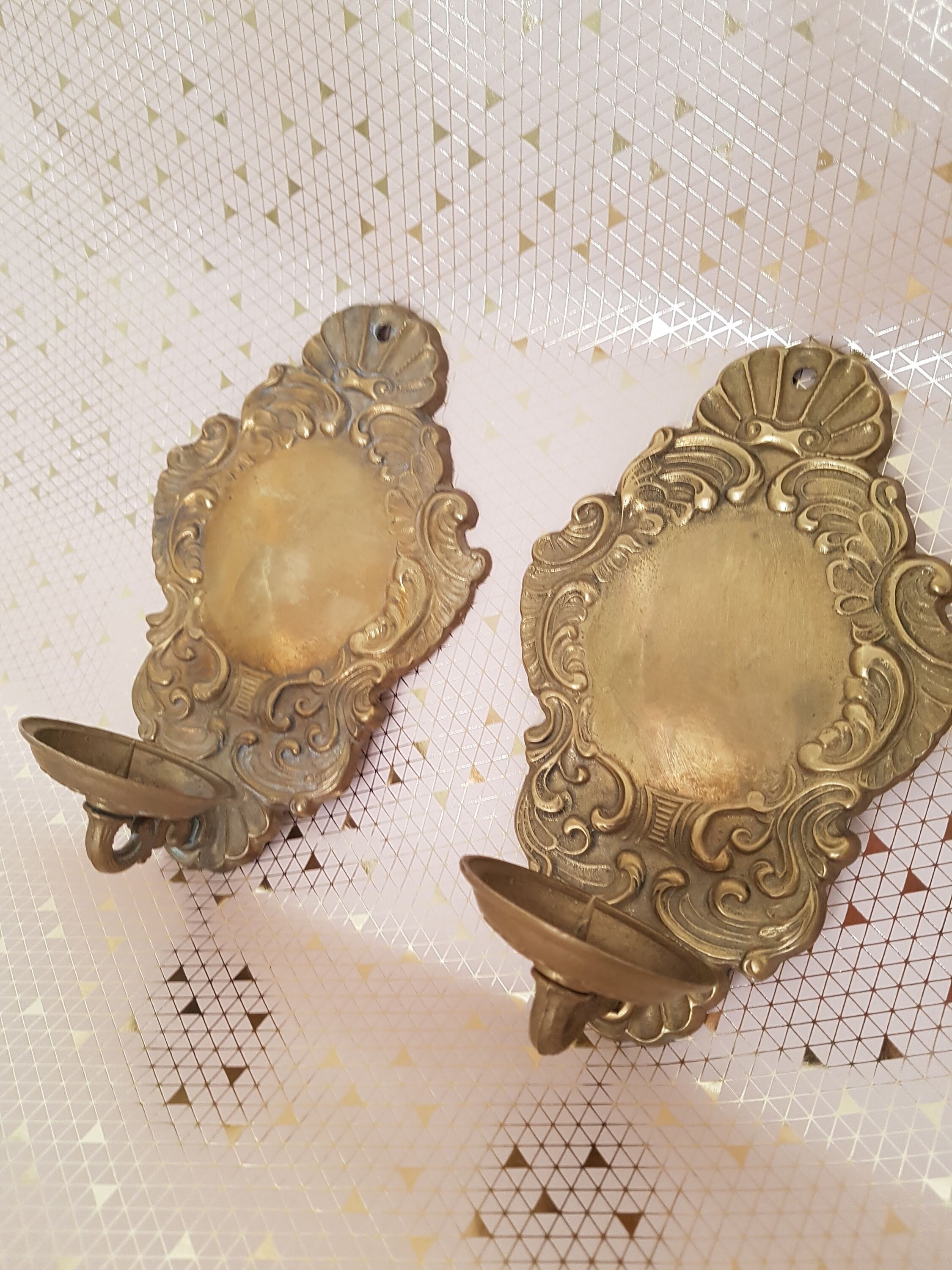 Wall Candle Holder Brass Candlesticks Brass Candle Holder