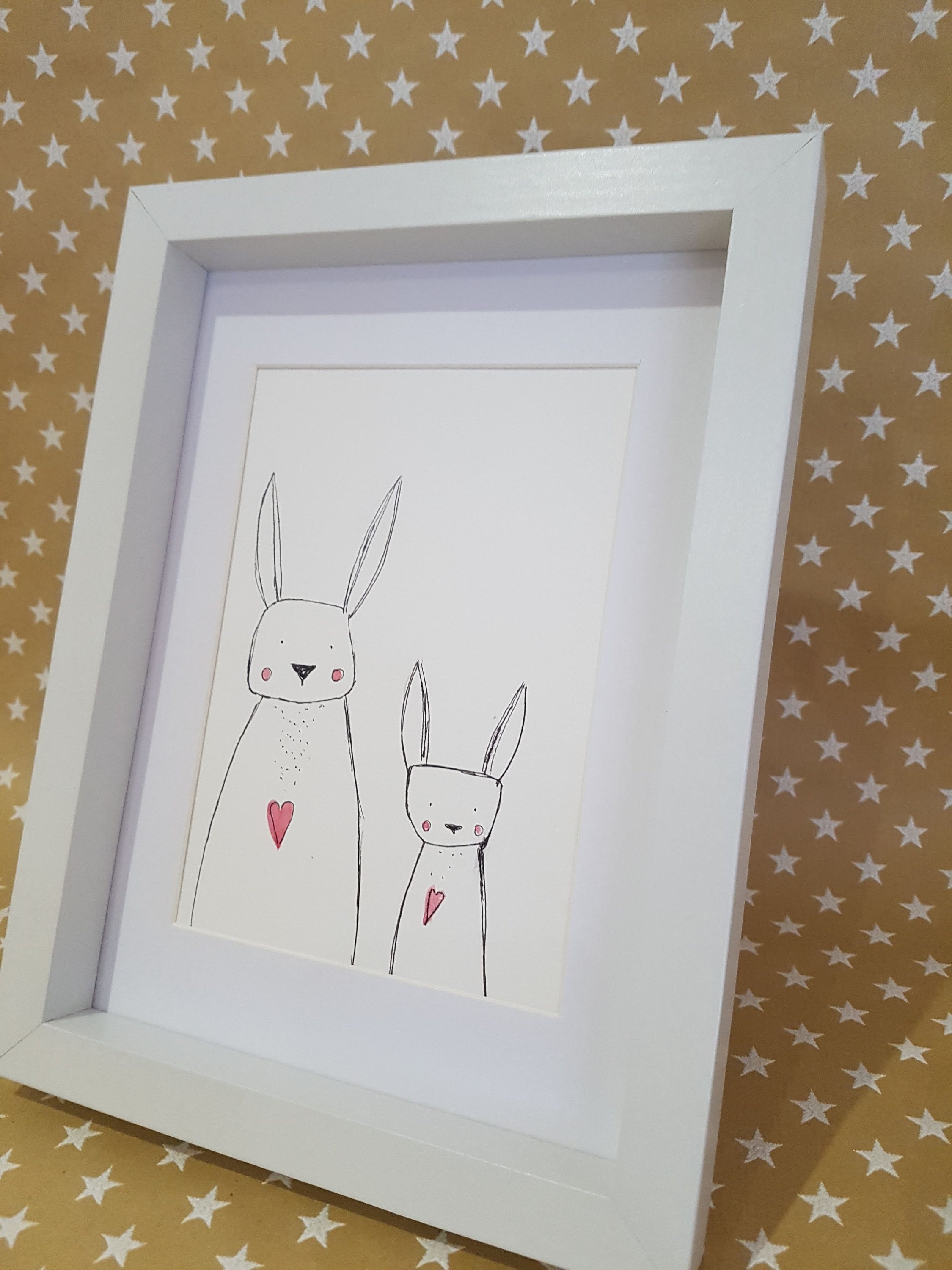 bunny wall art nursery