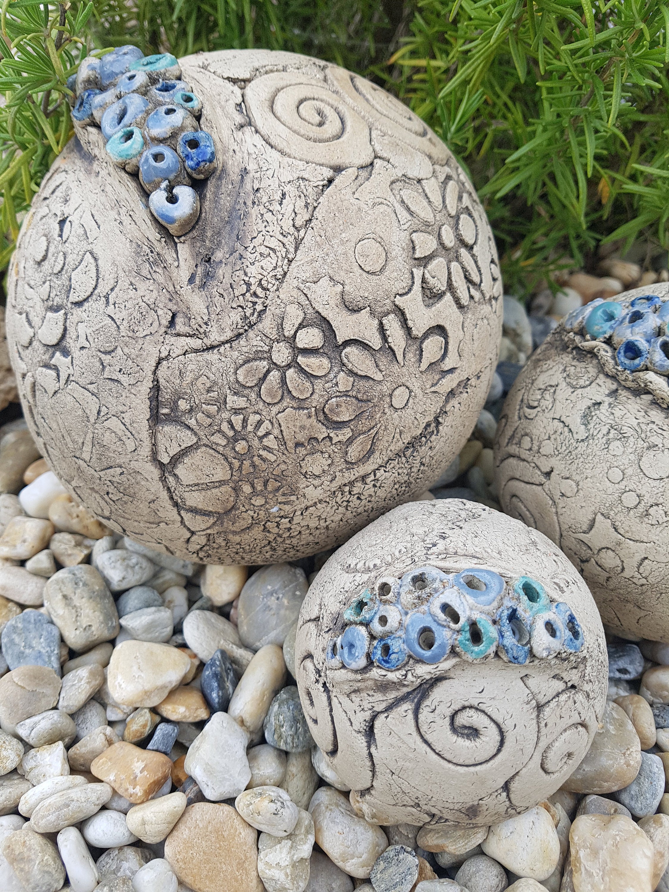 Ceramic ball ceramic garden art garden ball ceramic Etsy