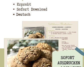 Simple bread | Rolls | Rustic bread | Sourdough bread | Wholewheat bread (PDF) | Protein bread | Gift bread | Baking instructions | Easy bread recipes
